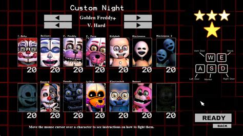 FNaF SL Custom Night: full detailed guide .